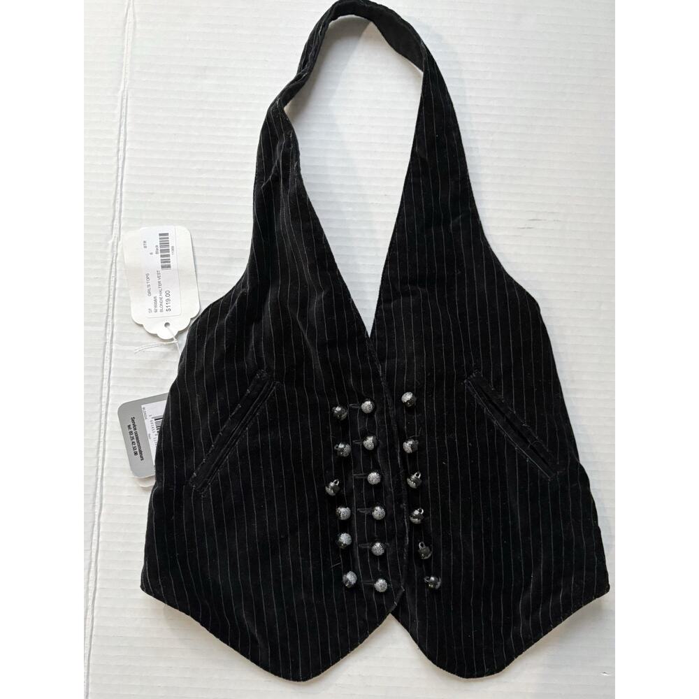 Billtornade girl’s blonde halter vest size 10 NWT made in France